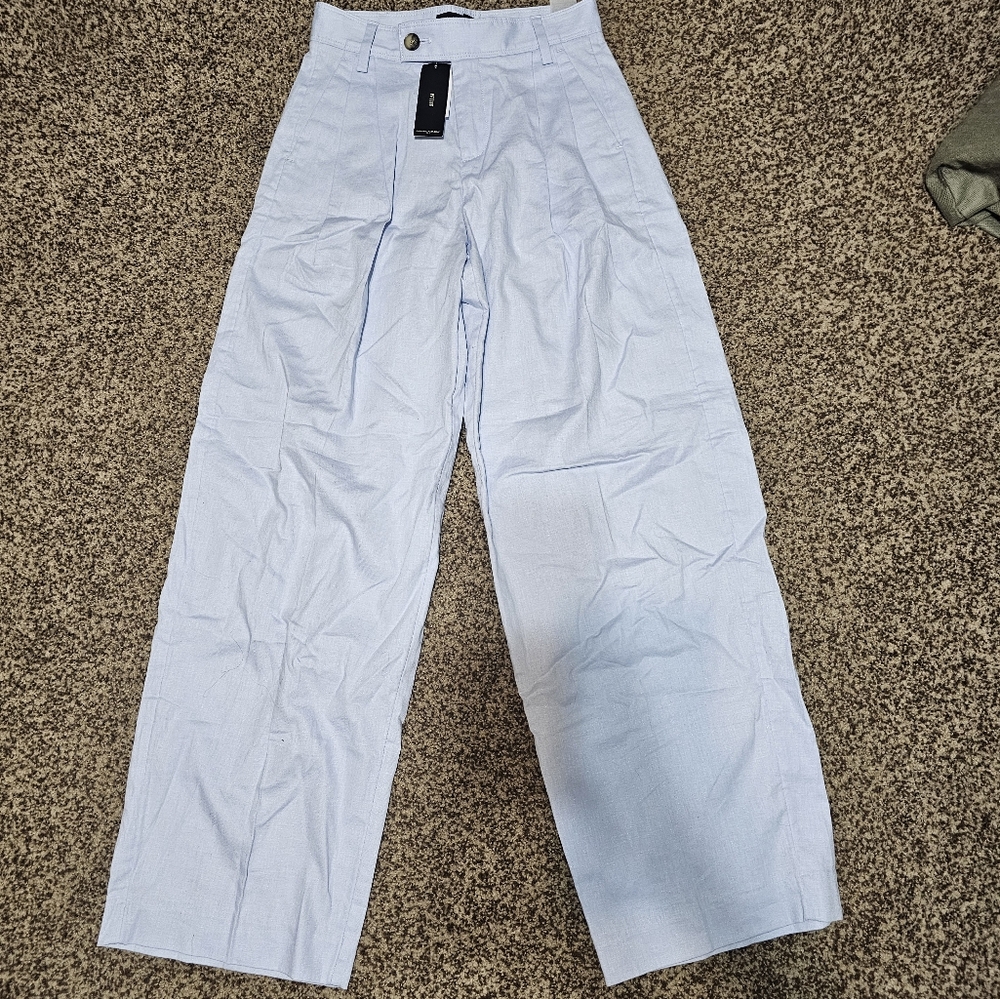 Banana Republic Linen Blend Wide Leg Pants | New | Size 00P